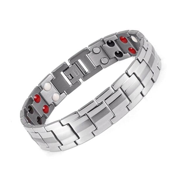 Elegance Magnetic - Pulseira / Bracelete Magnético feita em aço titânio